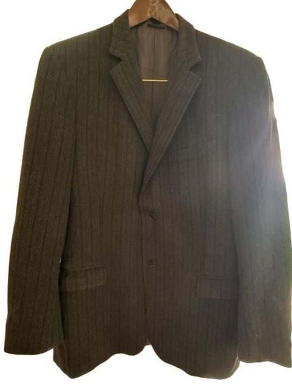 Ermenegildo Zegna Richards Greenwich Blazer 52L 42L Wool Angora Gray Sport Coat